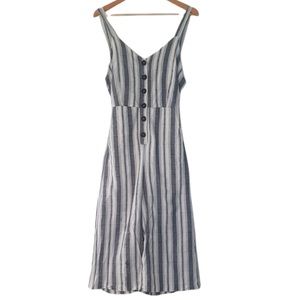Romper grey and white stripped